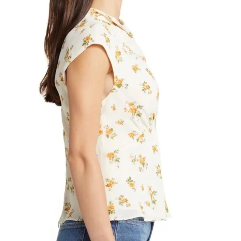 REFORMATION
Bettie Floral Print Mock Neck Top - Picture 7 of 9